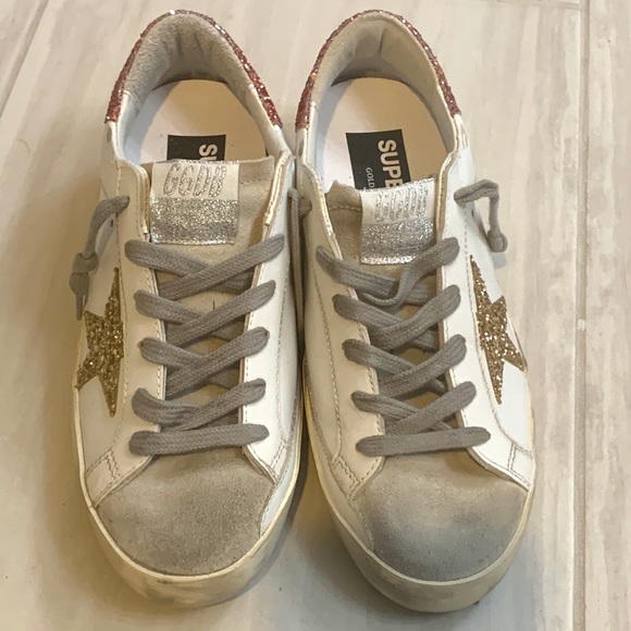 Golden Goose Gold Glitter Superstars - Picture 3 of 4